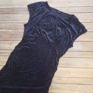 [ Apt 9 ] FINAL PRICE Velvety Blue Keyhole Dress